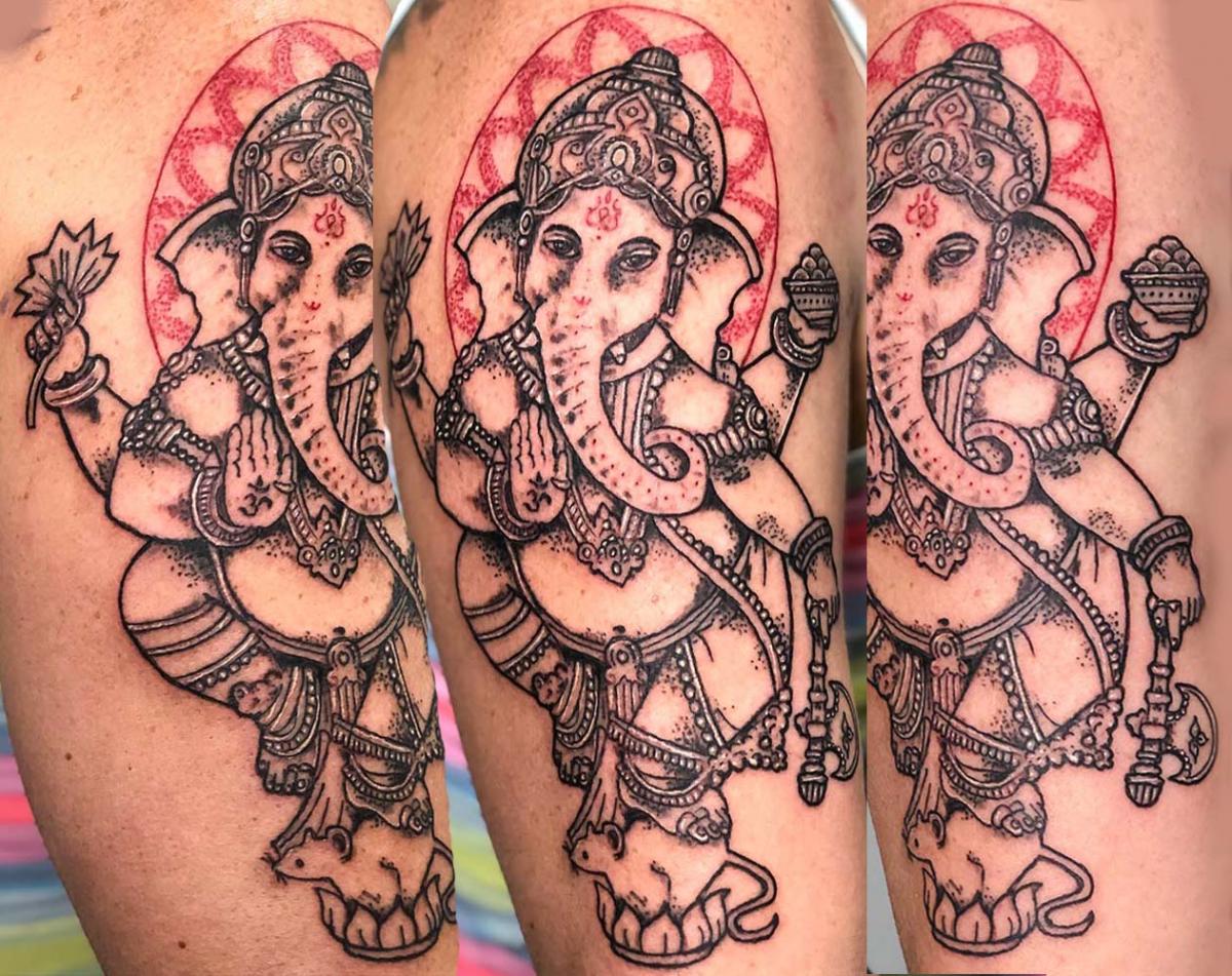 Tattoos of the God Ganesh Create a Skin Religion  Ratta TattooRatta Tattoo