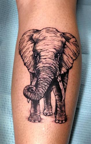 Elephant Tattoo Design 