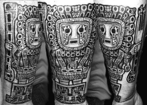 Inka statue tattoo