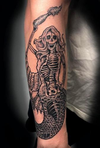 Evil Skeleton Mermaid