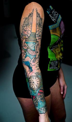 heavens-gate-tattoo-arm-sleeve-colorwork