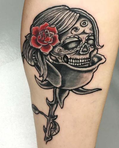 Skull rose